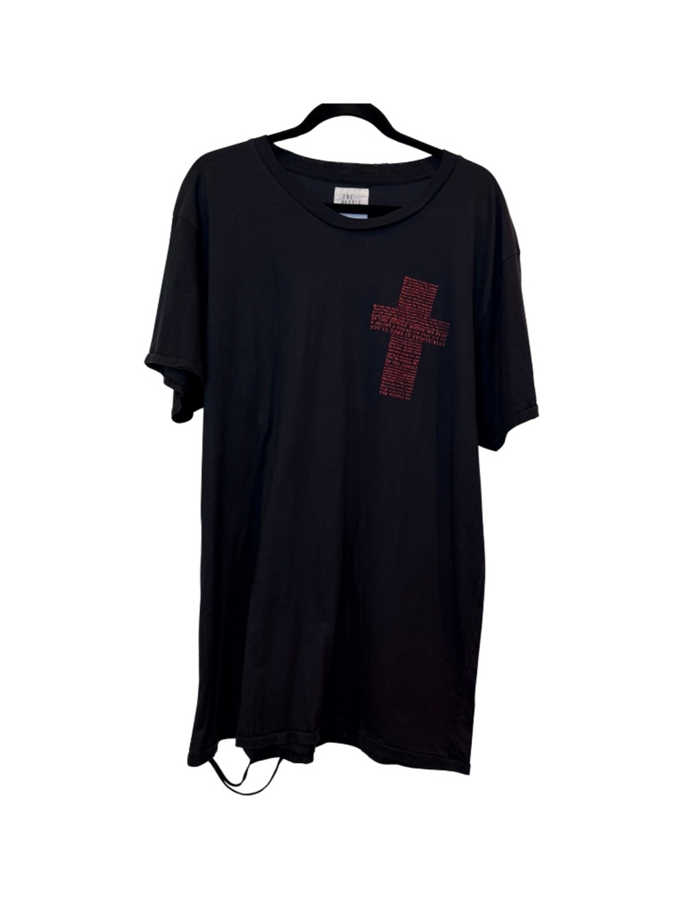 The People Vs. "Jungle Moth Tee" Size XL | Black | Cross Lyric Graphic